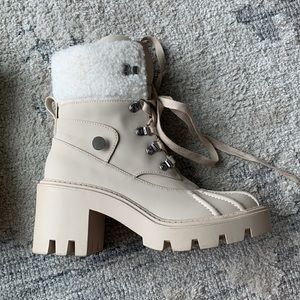 Tan, Steve Madden snow boots. Size 6